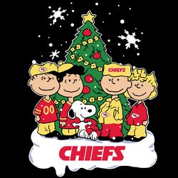 The Peanuts Movie Christmas Tree Fans Kansas City Chiefs, NFL Svg, Football Svg