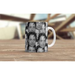 Brendan Fraser Coffee Cup | Brendan Fraser Lover Tea Mug | 11oz & 15oz Coffee Mug