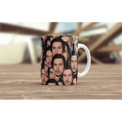 Adam Driver Coffee Cup | Adam Driver Lover Tea Mug | 11oz & 15oz Coffee Mug