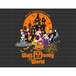 Halloween Family Vacation, The Most Magical Place, Trick Or Treat Png, Spooky Vibes Png, Mouse And Friends Svg, Png File