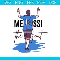 Lionel Messi The GOAT Inter Miami SVG Digital Cricut File
