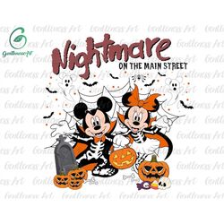 Happy Halloween Png, Mouse And Friends Png, Trick Or Treat, Spooky Vibes Png, Holiday Season Png, Halloween Skeleton Png