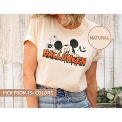 Vintage Mickey Halloween 2023 Shirts, Disney Halloween Shirts, Disney Family Vacation, Halloween Matching Tee, Fall Shir
