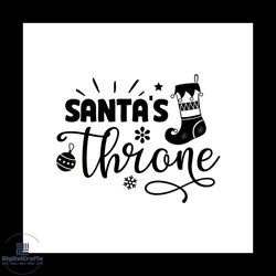 Santa's Throne Svg, Christmas Svg, Santa Claus Svg, Santa Throne Svg