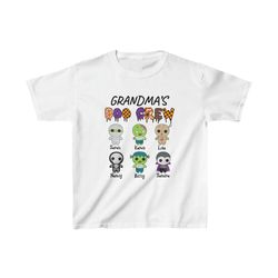 Personalized Halloween Grandma Shirt, Custom Nana Mimi Grandma Boo Crew Shirt for Halloween, Halloween Grandma Boo Crew