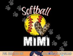 Softball Baseball Mimi Shirt Leopard Mother s Day 2023 Gifts png, sublimation