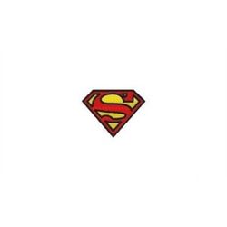 superman logo stitched and applique machine embroidery exp dst