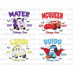 Happy Halloween Cars Bundle Png, Halloween Masquerade, Spooky Vibes, Trick Or Treat Png, Png Files For Sublimation