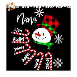 Nana Liam Abdiel Jenny Angle Maria Isable Svg, Christmas Svg, Nana Svg, Liam Svg