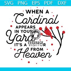 When A Cardinal Appears Svg, Christmas Svg, Xmas Svg, CardinalSvg, Christmas Bird Svg