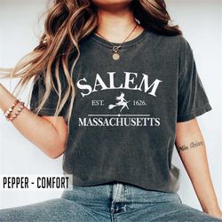 Salem Massachusetts Sweatshirt, Halloween Witch Comfort Colors Shirt , Hocus Pocus Shirt, Womens Halloween Shirt, Cute H