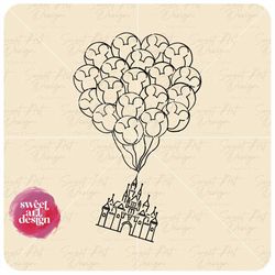 Adventure Is Out There SVG, Up The Movie SVG, Ballons Castle SVG, Customize Gift Svg, Vinyl Cut File, Svg, Pdf, Jpg Prin