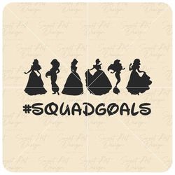 Magical Princesses SVG, Squadgoals SVG, Family Trip SVG, Customize Gift Svg, Vinyl Cut File, Svg, Pdf, Jpg, Png, Ai Prin