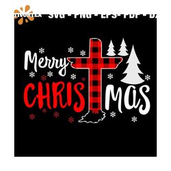 Merry Christmas Christians Buffalo Plaid Svg, Christmas Svg, Christmas Day Svg