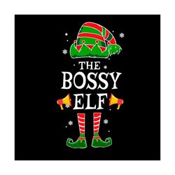 The Bossy Elf Group Matching Family Svg, Christmas Svg, The ELF Svg