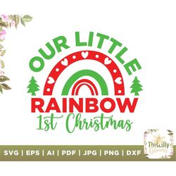 Our little Baby svg, Boho Rainbow SVG, pastel rainbow svg file, rainbow baby png, nursery decor girl, baby svg, baby gir