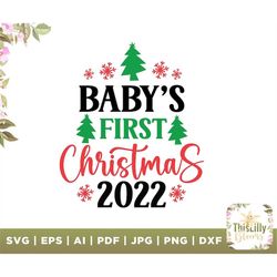 babys first christmas 2022, funny baby quote, baby svg, baby claus svg, first christmas shirt svg, onesie svg, kids holi
