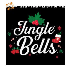 Jingle Bells Svg, Christmas Svg, Xmas Svg, Xmas Mistletoe Svg, Christmas Gift Svg