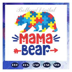 Mama bear svg, bear svg, mama svg, mother svg, mama svg, mommy svg, mother gift, mother shirt, For Silhouette, Files For