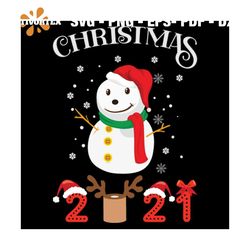 Christmas 2021 Svg, Christmas Svg, Xmas Svg, Happy Holiday Svg, Snowman Svg