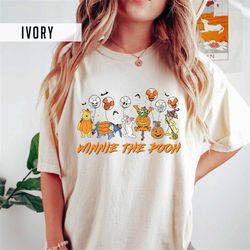 Winnie the Pooh Halloween Shirt, Pooh and Friends Halloween, Disney Fall Pumpkin Shirt, Pooh Bear Shirt, Disney Woman Sh