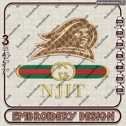 NCAA Gucci NJIT Highlanders Embroidery Design, NCAA Team, NCAA Embroidery Files, Gu.cci Embroidery, Digital Download