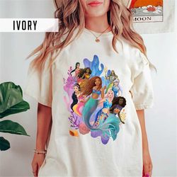 Little Mermaid Comfort Colors Shirt, Black Queen Shirt, Mermaid Tee, Black Girl Magic Shirt, Ariel Mermaid Shirt, Prince