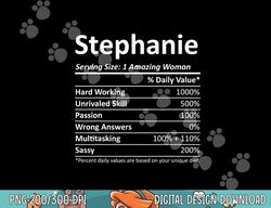 STEPHANIE Nutrition Personalized Name Funny Christmas Gift png, sublimation copy