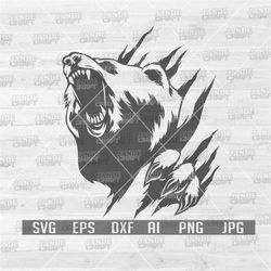 Angry Bear svg | Bear svg |  Hunting svg | Wild Animal svg | Bear Clipart | Bear Cutfile | Bear Cutting File | Wild svg