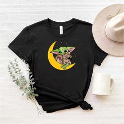 Baby Yoda and Frog On The Moon PNG, Family Trip PNG, Family Vacation Png, Customize Gift PNG, Colorful Sublimation Png P