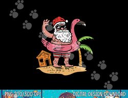 Summer Santa Flamingo Floater Funny Christmas In July Gift png, sublimation copy