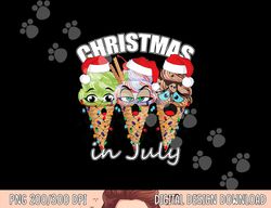 Funny Christmas in July Summer Icecream png, sublimation copy