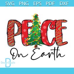 Peace On Earth Png, Christmas Png, Peace Png, Christmas Tree Png, Christmas Gift Png