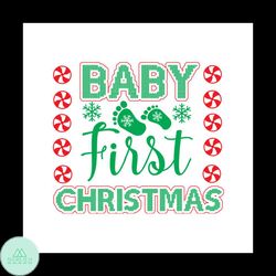 baby first christmas candy svg, christmas svg, first christmas svg