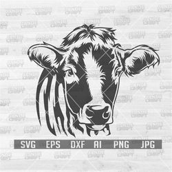 Cow Clipart Svg | Cow Svg | Cow Animal svg | Cow Cut Files | Cow Stencil | Cow head svg | Cow illustration | Cow Animal