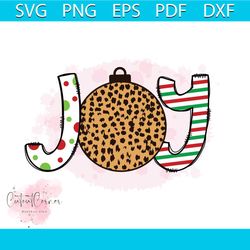 Joy Png, Christmas Png, Xmas Png, Joyful Png, Christmas Gift Png, Leopard Pattern Png