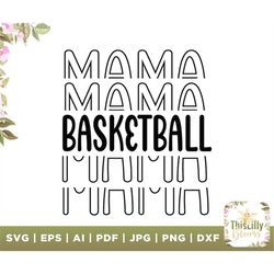 Basketball Mama Svg, Sports Season Cut Files, Baseball Mom Quotes, Mom svg, Mommy svg, T-shirt Designs, High School Bask