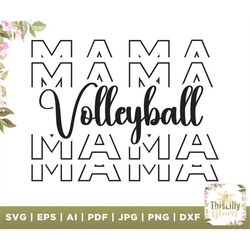 volleyball mama svg, volleyball svg, vball season cut files, sports parent  quote, back to school, high school volleybal