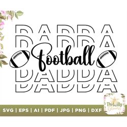 football dada svgs, football season svg, school sports cut files, football dad svg, t-shirt designs, high school footbal