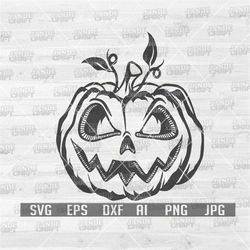 Scary Pumpkin svg | Pumpkin svg | Halloween svg | Scary Pumpkin Clipart | Halloween Cutfile | Pumpkin Cutfile | Hallowee