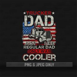 Trucker Dad Shirt | PNG & JPEG Files Only | Gift for Trucker Dad | US Trucker Dad shirt | Trucker Husband shirt | Cool t