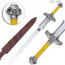 40" Long Handmade Legend of Zelda Viking Sword, Full Tang D2 Steel Sword Limited Edition with Premium Scabbard S17