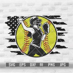 us softball svg | female player cut file | pitcher stencil | sports mom shirt png | ball is life clipart | softball fan