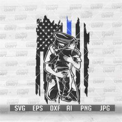 US Police Mom and Son svg | Policewoman Clipart | Mother & Son Cutfile | MomLife Shirt png | Mama KidLife dxf | Mother's