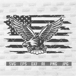 Patriotic Eagle svg | American Bird Clipart | Wild Life Cutfile | Zoo Keeper Gifts dxf | Safari Crew Shirt png | Big Fly