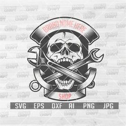 Mechanic Skull svg | Mechanic Shirt svg | Mechanic svg | Skull svg | Mechanic Clipart | Gift for Mechanic svg | Mechanic