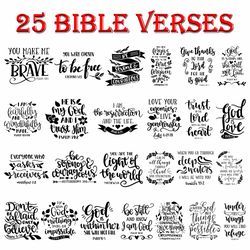 Bible Verses Svg Christian Bundle Scripture Vector Jesus Stickers God Png Pdf Religious Eps Faith Design Digital Clipart