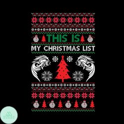 This Is My Christmas List Svg, Christmas Svg, Christmas List Svg