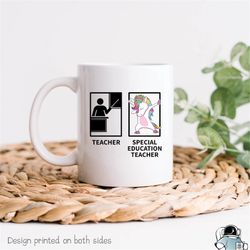 Special Education Teacher Unicorn Coffee Mug  Teaching Appreciation Gift