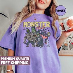 Retro Halloween Comfort Colors shirt, Monster Mash TShirt, Vintage Ghost Halloween t-Shirt, Monster Tee, Retro Fall Top,